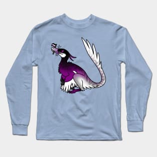 VelACEraptor Prideosaur - Pride Month Asexual Flag Dinosaur Long Sleeve T-Shirt